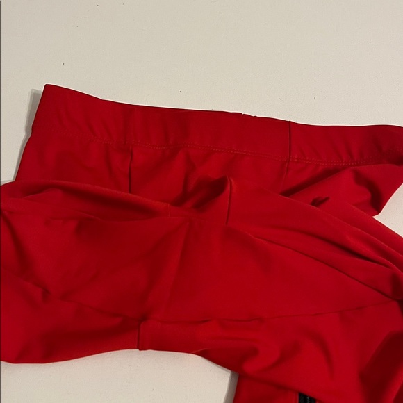 Nike Team Stock Tights Mens S Red zip ankle cuffs Dri-fit CV2705-657 NWT $62 - Picture 6 of 9